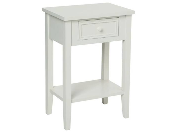 Atmosphera - Table de chevet Charme - 1 Tiroir - Blanc