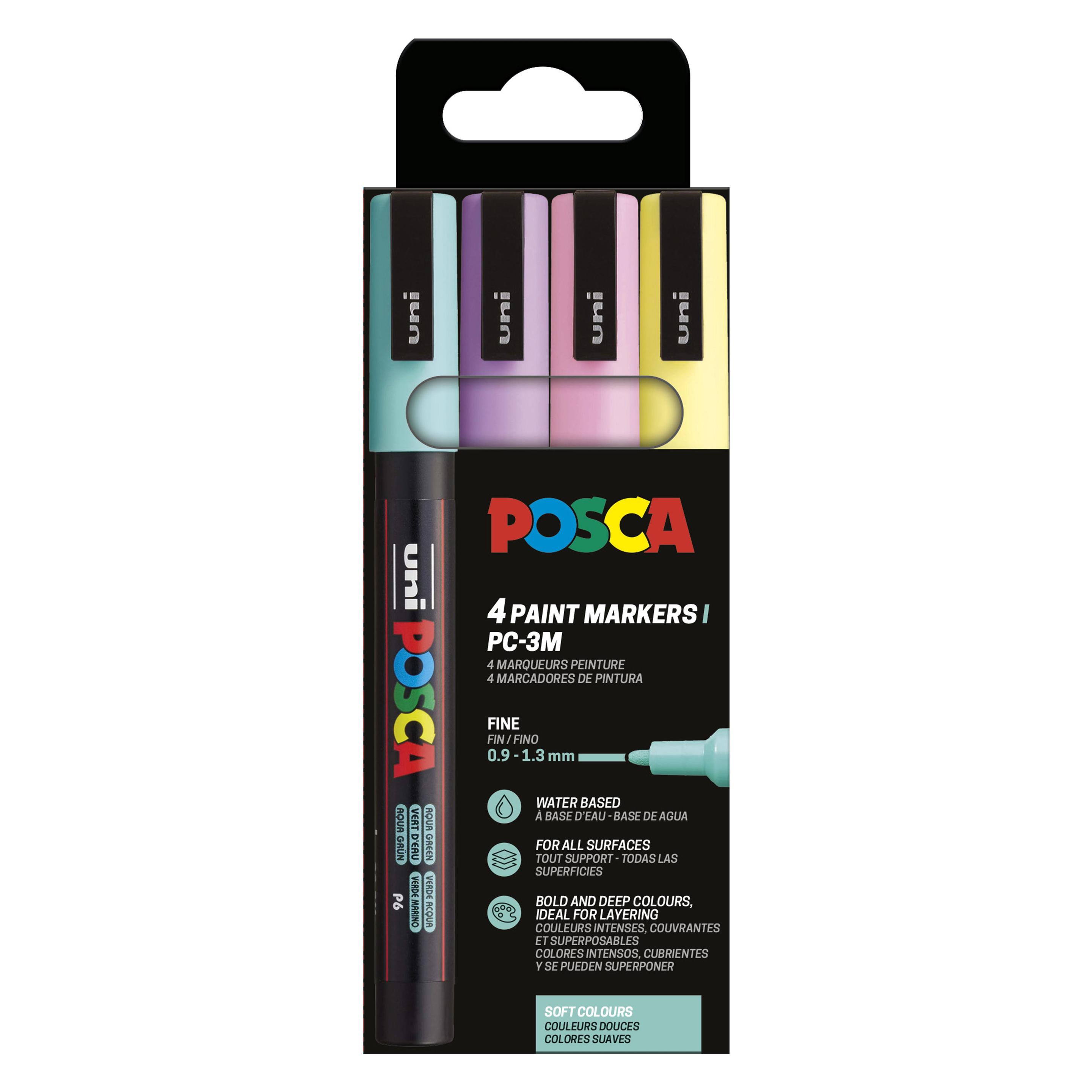 Posca Marker UNI PC-3M 4er Set Soft Colo (4x) (186542)