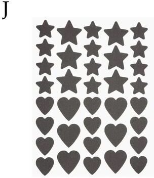 Inspired Finds Cute Star And Heart Hydrocolloid Acne Pimple Patches Invisible Blemish Cover Stickers dark Grey Black