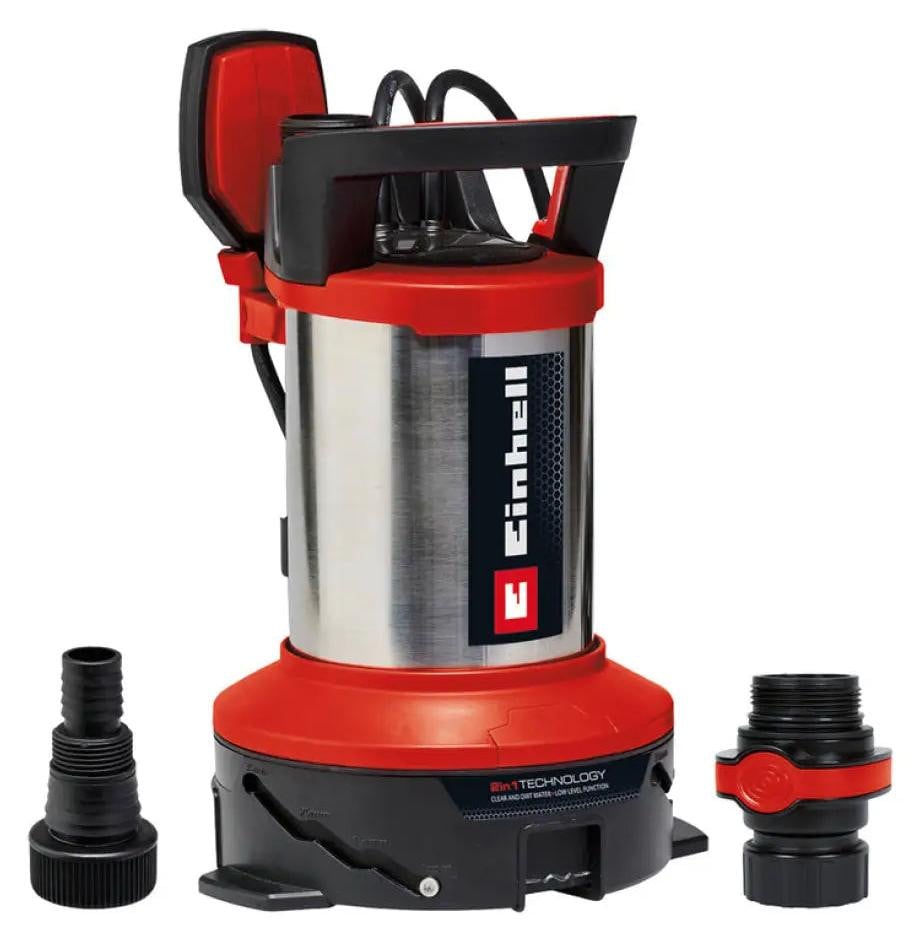 Einhell GE-DP 7535 N LL ECO vuilwaterpomp, dompel- en drukpomp, rood/zwart, 750 Watt
