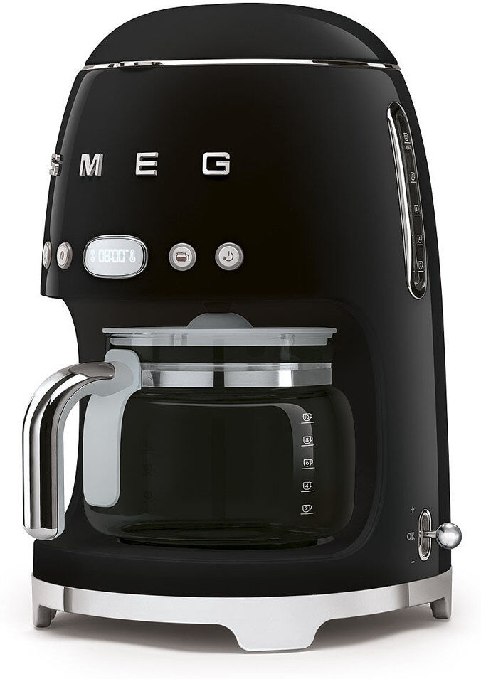 Smeg DCF02 50s Style Retro Drip Filter Coffee Machine Black 1.4L