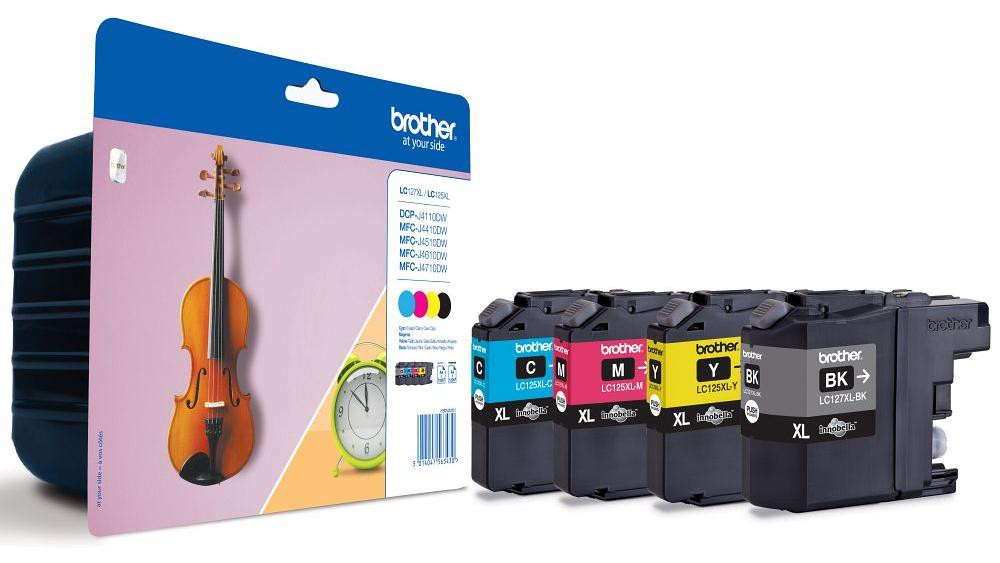 Brother LC-127XL LC-125XL Value Pack inktcartridges