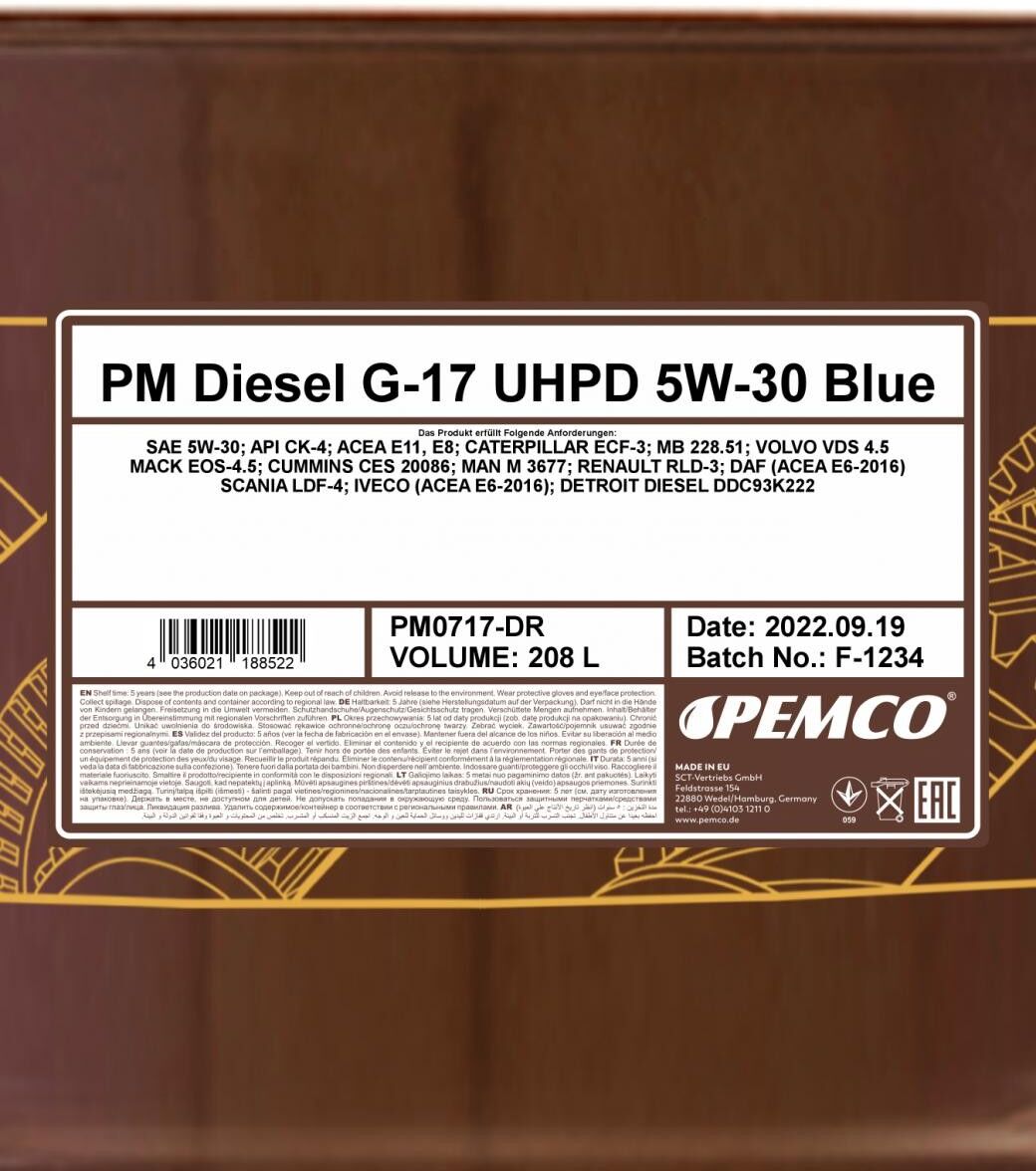 PEMCO PM0717-DR Motorolie