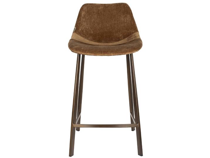 Barhocker Franky 2er-Set – aus Polyester in Braun - Braun - Luxusbetten24