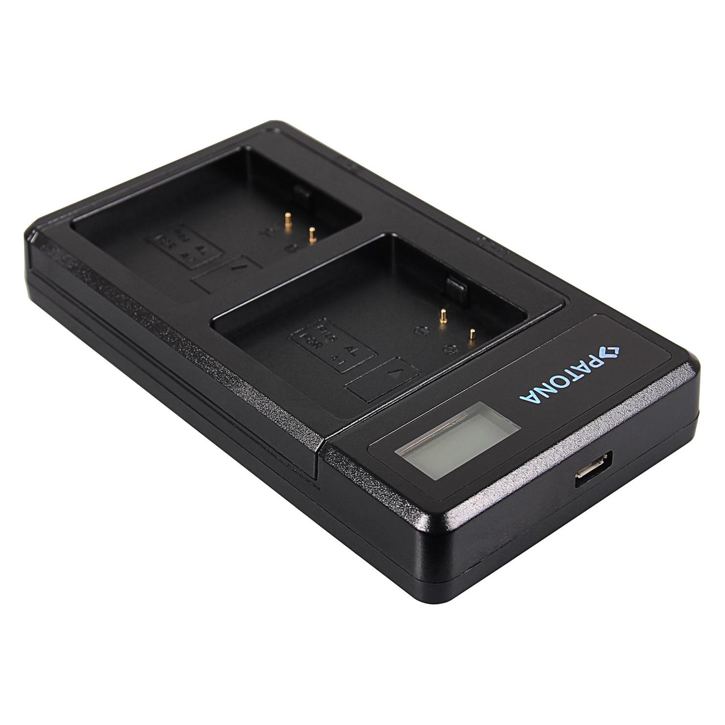 Patona Dual LCD USB Ladegerät f. Arlo PRO PRO-2 A-1 A1 Go A-2 (Kamera Akku Ladegerät) (33383629)