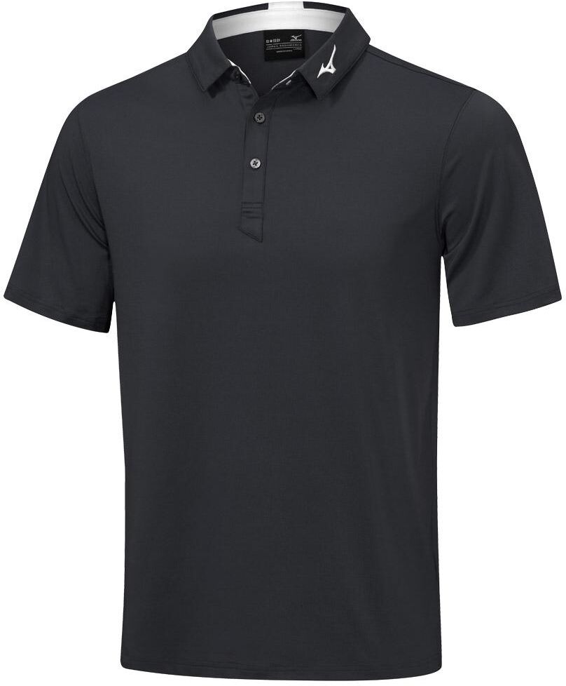 Mizuno  - Crested Polo Shirt Black - L - Polo
