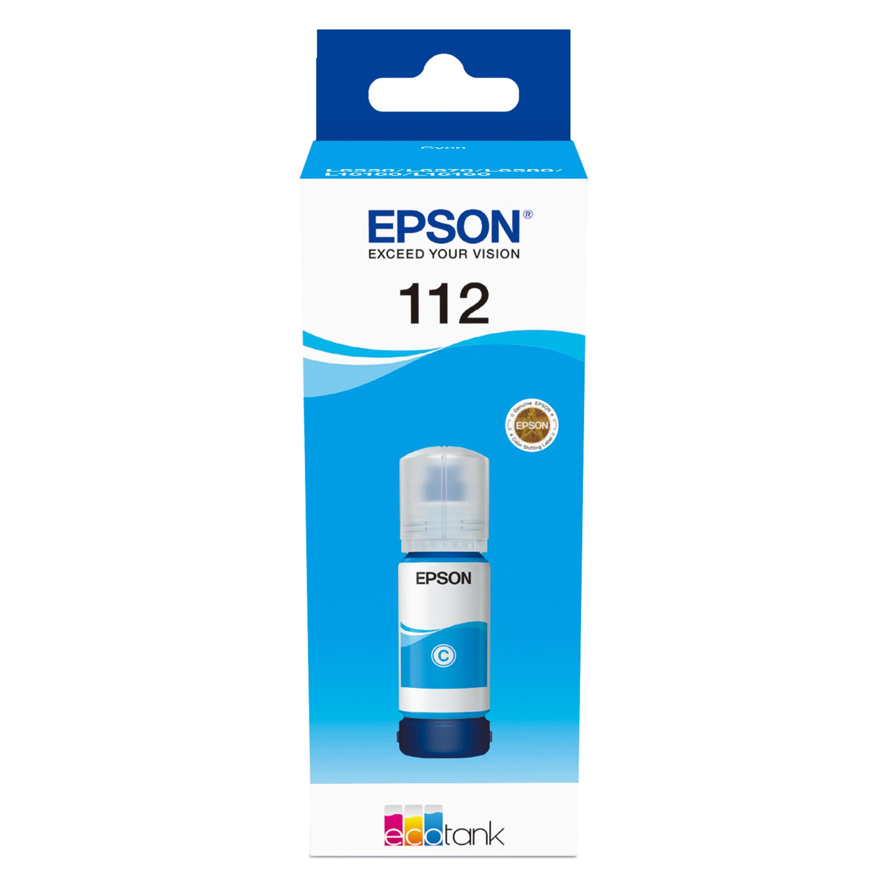 Epson Ink/112 EcoTank Pigment Bottle (C) (C13T06C24A)