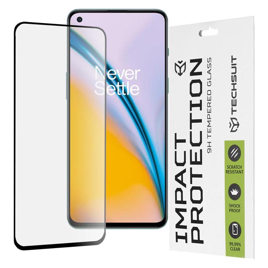 Techsuit - 111D Full Cover / Full Glue Glass - OnePlus Nord CE 5G / Nord 2 5G / Nord 2T - Black (OnePlus Nord 2 5G, OnePlus Nord 2T, OnePlus Nord CE 5G) (56337991)