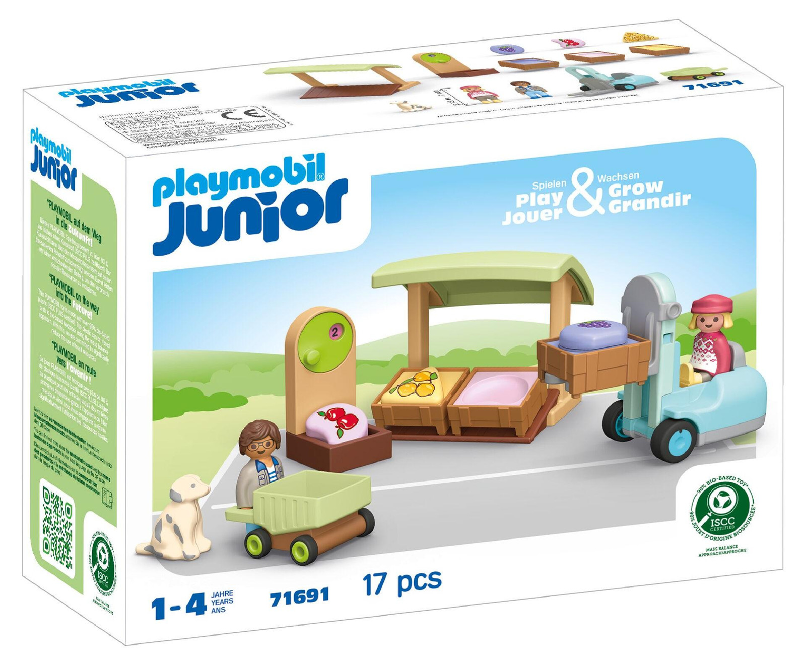 Playmobil Junior 71691 Organic Fruit and Vegetable Stall