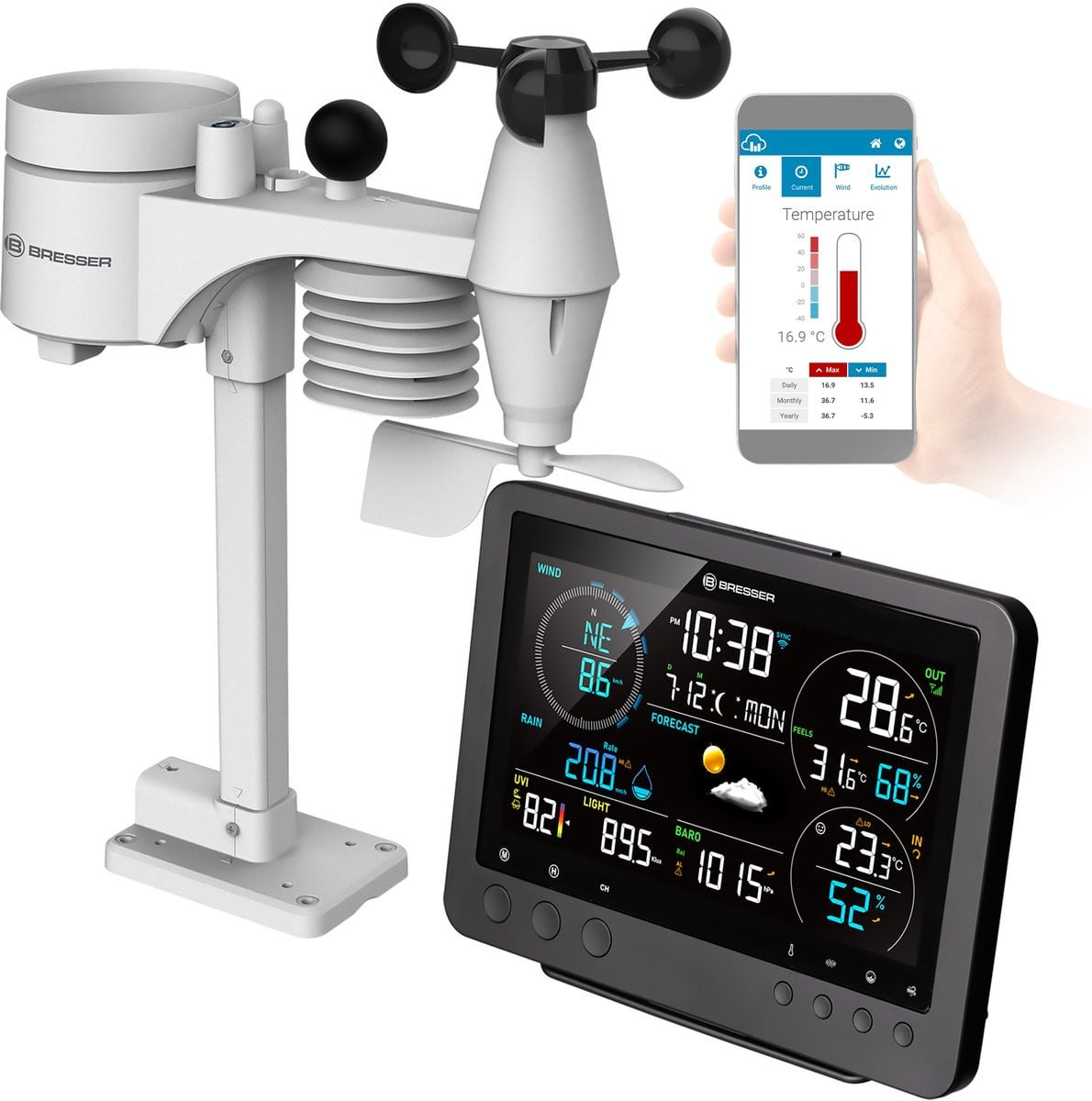 Bresser Bise 8-in-1 Professioneel Wifi Weerstation