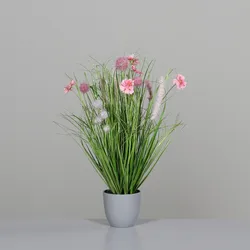 Kunstblume Wiesenblumen (H 50 cm) - pink - H 50 cm