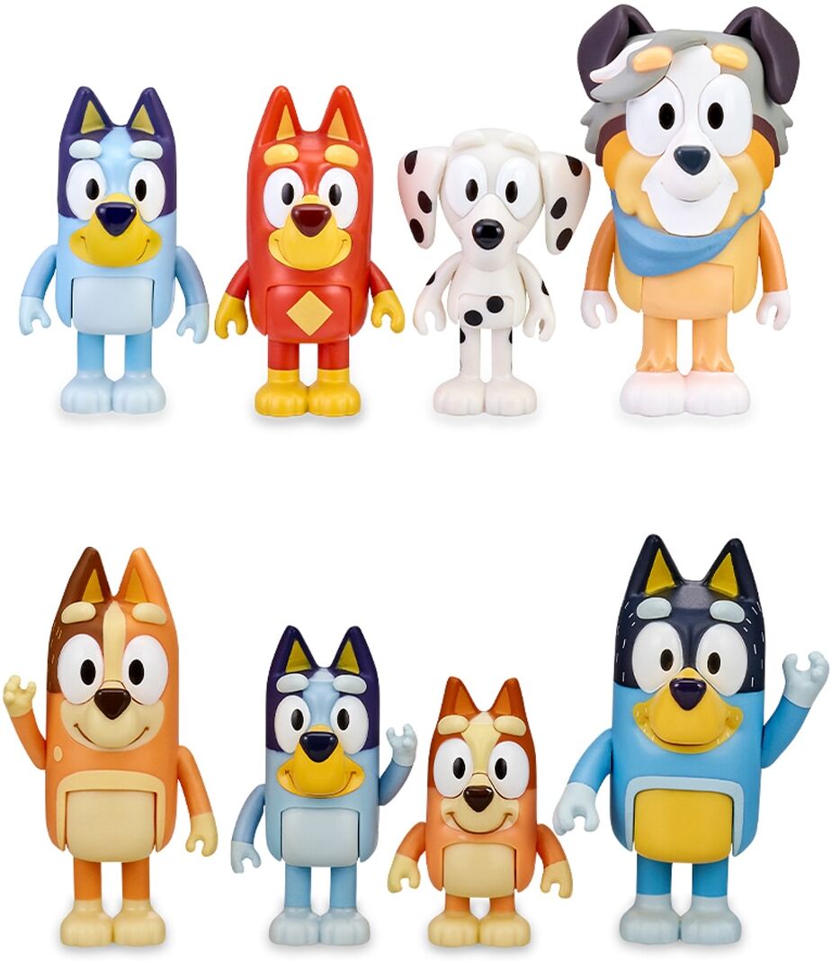Bluey Pack 4 Figuras .
