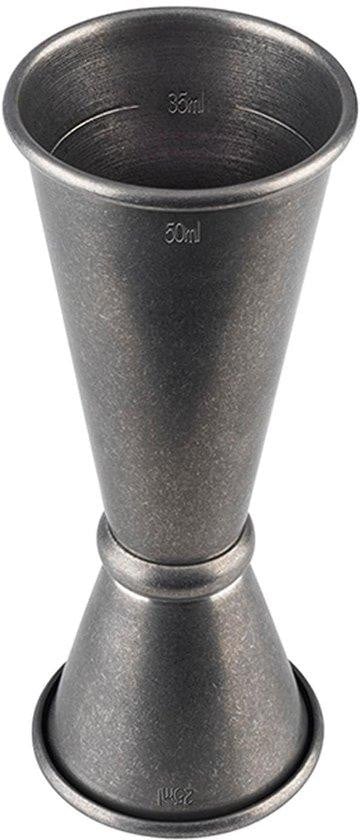 Benza Ibenzoa cocktailmaat van roestvrij staal met interne markeringen 2/4 cl