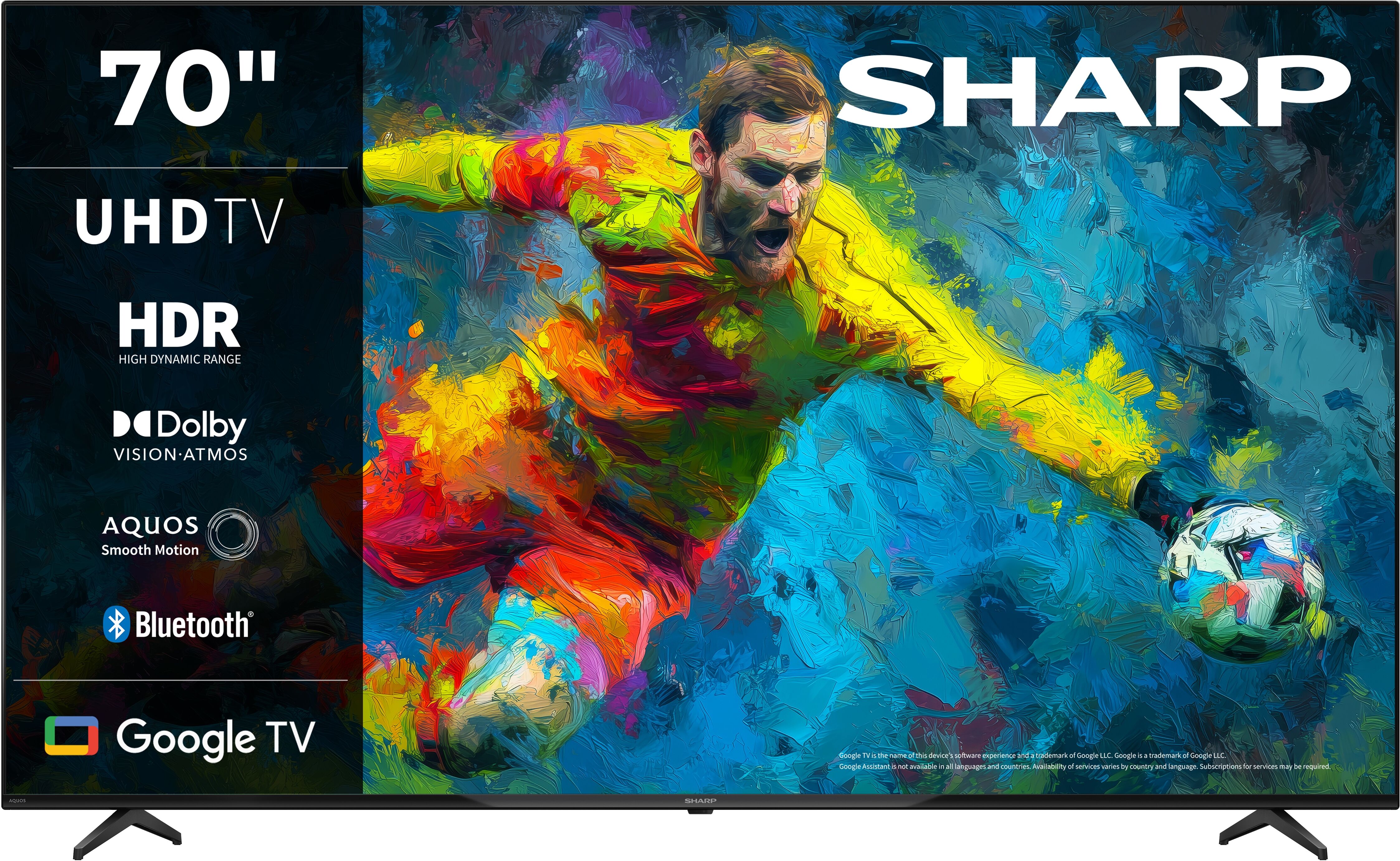 SHARP LED-Fernseher "4T-C70HLx", Energieeffizienz: E (A-G), schwarz, 70 ″, Fernseher, Topseller