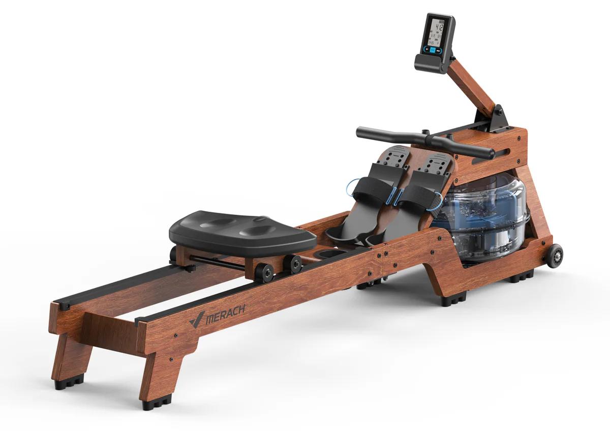 MERACH R14 Wasser-Rudertrainer, aus Holz, Fassungsvermögen 22 Liter, maximale Belastbarkeit 150 kg