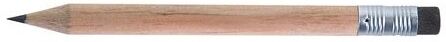 Crayon personnalisable rond 8,7 cm incolore avec gomme