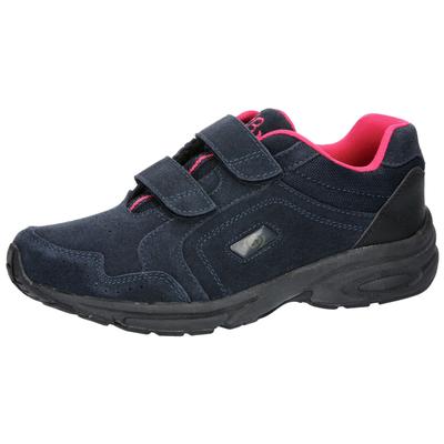 Sneaker BRÜTTING "Sportschuh und Freizeitschuh Circle V", Damen, Gr. 36, blau, Veloursleder, Schuhe Sneaker