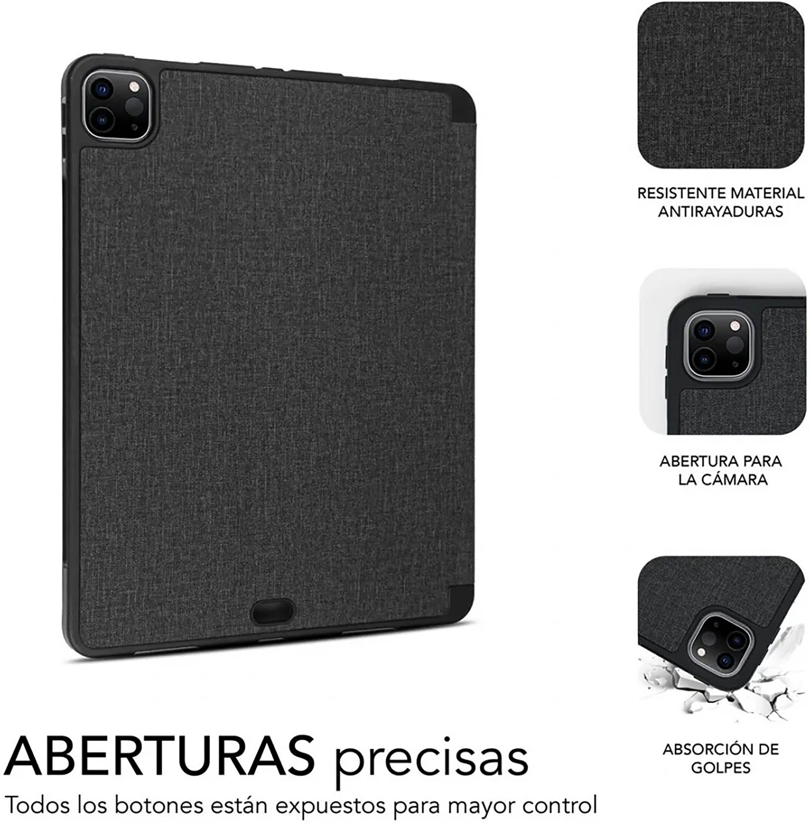 Funda subblim shock case para apple ipad pro 11 pulgadas 2020 negro