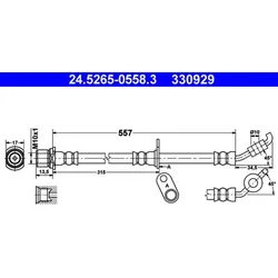 Bremsschlauch ATE 24.5265-0558.3