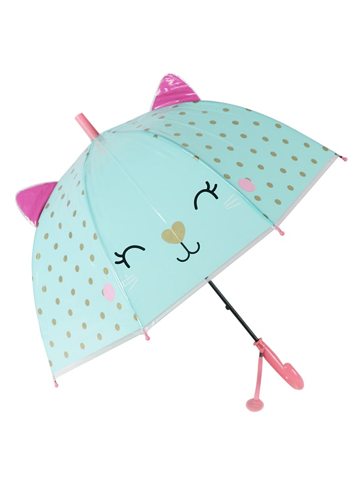 Le Monde du Parapluie Kinderschirm "Cat" in Türkis - Ø 70 cm - onesize