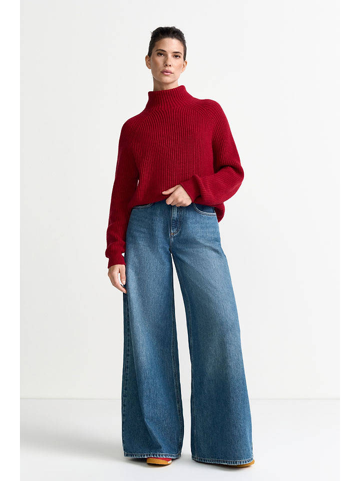 Rich & Royal Rollkragenpullover in Rot - S