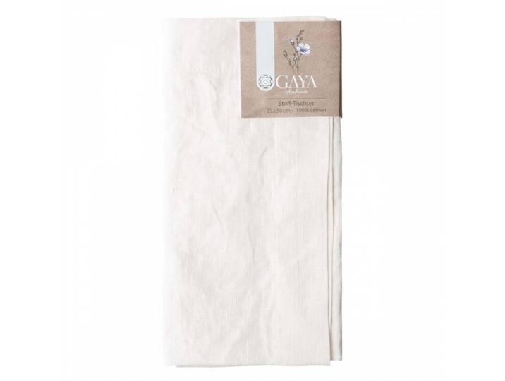 Sola Tischset Gaya Ambiente offwhite Leinen B 35 cm - Tischset