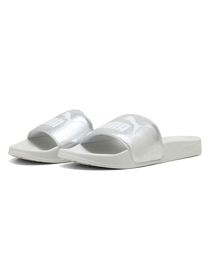 Puma Pantoletten "Leadcat 2.0" in Silber - 35,5