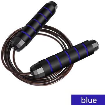 Clever Finds Adjustable Steel Wire Speed Jump Rope For Cardio Fitness Training blue
