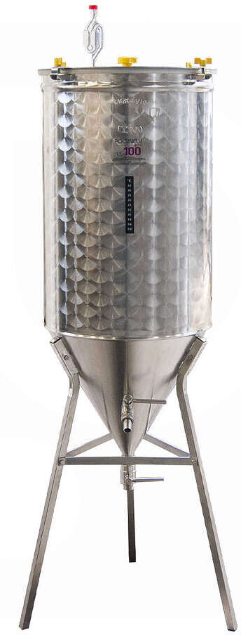 Polsinelli Fermentatore inox CONICO 60° 100 L