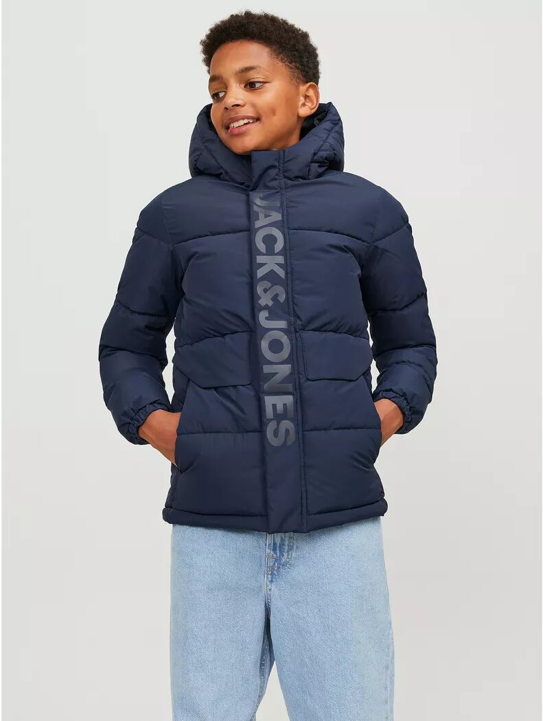 Jack & Jones Junior - Blouson, Gepolsterter Blouson mit Kapuze, 176, Marine