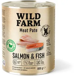 WILD FARM Pastete Lachs&Fisch 800g glutenfreies Hundefutter