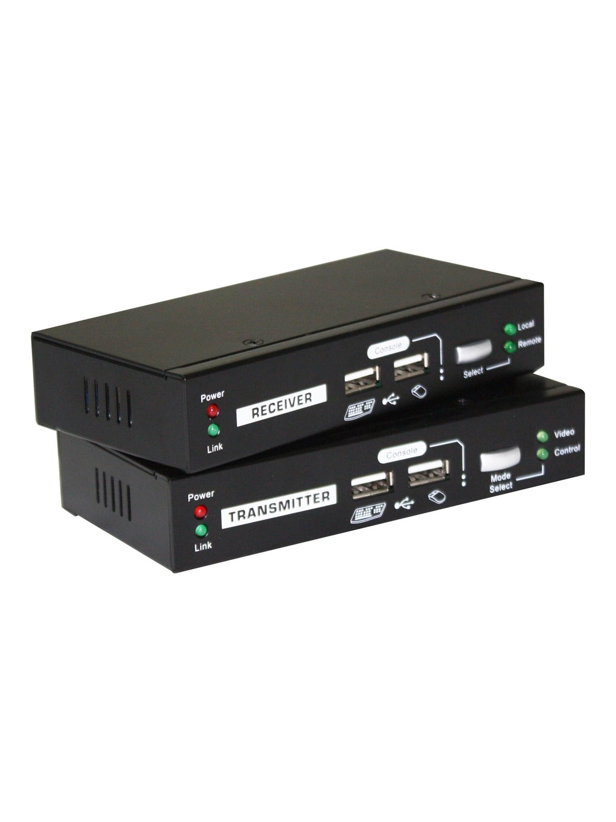 LevelOne KVM-9036 - KVM extender - USB 2.0 RS-232 VGA