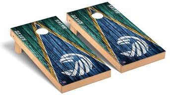 Skip's Garage Salve Regina Seahawks Triangle Cornhole Board Set