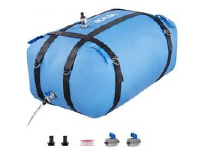 VEVOR Wasserspeicherblase, 132L TPU-Weichwasserbeutel, Wasserspeicherbehälter, auslaufsicherer & verschleißfester Wohnmobil-Wassertank für die Bewässerung im Outdoor beim Camping