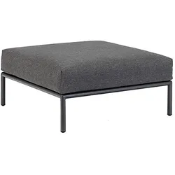 Hocker Level Houe Gestell dunkelgrau, Polster grau, Designer Henrik Pedersen, 81x38x81 cm