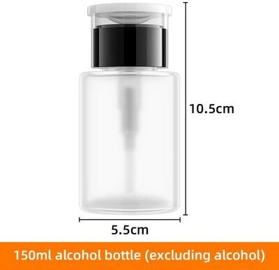 Inspired Living Premium Clear Refillable Press Pump Bottle Leak Proof 60 150 250 Ml Empty Alcohol Bottles Dispenser For Liquids & Clea 150ml X1 Pcs