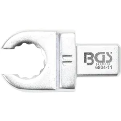 BGS Einsteck-Ringschlüssel | offen | 11 mm | Aufnahme 9 x 12 mm
