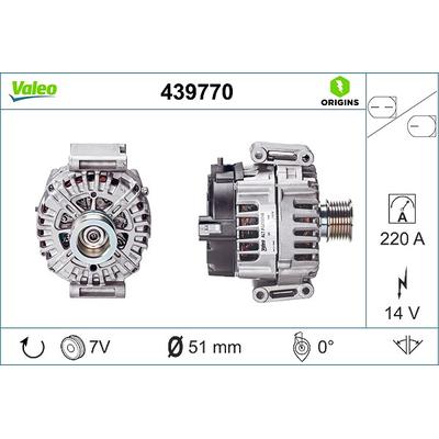 Valeo Generator [Hersteller-Nr. 439770] für Mercedes-Benz