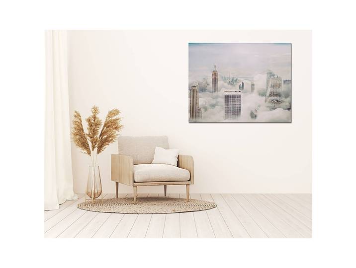 Tableau déco New York City Alu-Dibond Multicolore 90 x 70cm