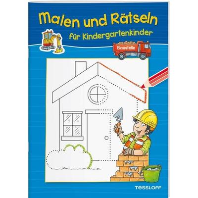 Malen und Rätseln für Kindergartenkinder. Baustelle, Taschenbuch von Stefan Lohr, Tessloff Verlag Ragnar Tessloff GmbH & Co. KG, 978-3-7886-4472-7