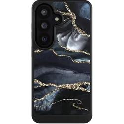 Nivocase Hülle für Samsung Galaxy S26 Handyhülle NIVOcore Case Schwarz Glitzer Look Marmor Trends (Samsung Galaxy S26), Smartphone Hülle, Schwarz
