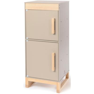 Kinder-Kühlschrank MUSTERKIND "Ficus, warmgrau/natur", grau (warmgrau, natur), Spielzeug-Haushaltsgeräte, KinderB:34cm H:83cm T:32cm, Holz, B:34cm H:83cm T:32cm