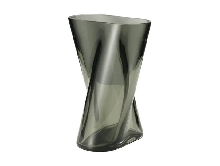 Georg Jensen Vase en verre Lituus Gris, petit