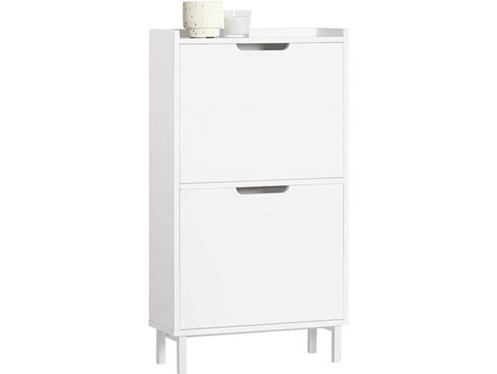 Meuble à Chaussures FSR151-W SoBuy - 2 Abattants – Blanc - 50x19x91
