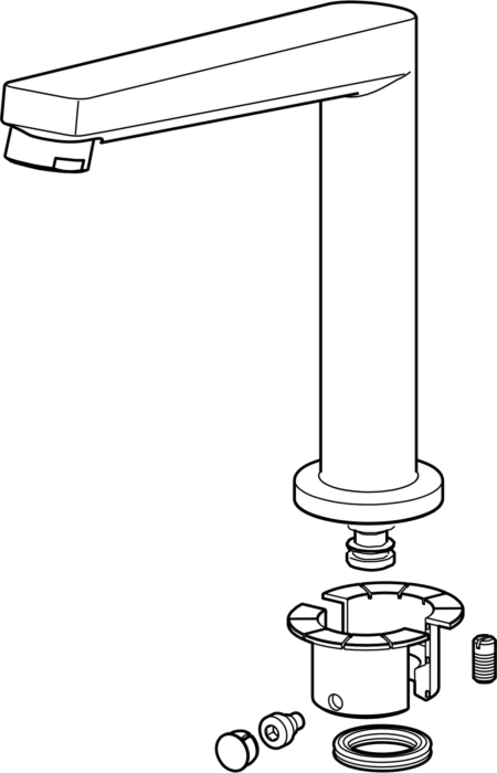 Hansa Auslauf Küche Twist komplett 59914204 193 mm chr