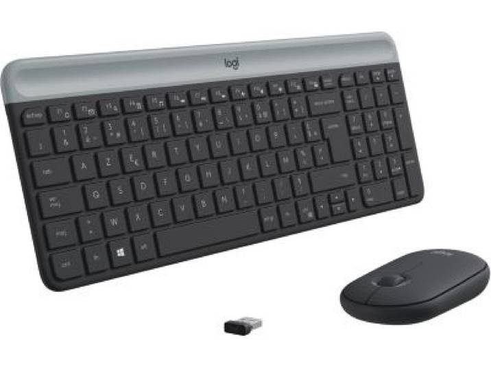 Logitech - Clavier + Souris Mk470 Graphite