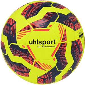 uhlsport Fußball Sala Match Addglue FIFA Basic, 100178001, Größe 4, 430 Gramm, gelb/marine/rot, Futsalball