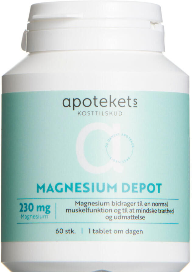 Apotekets Magnesium Depot Kosttilskud 60 stk