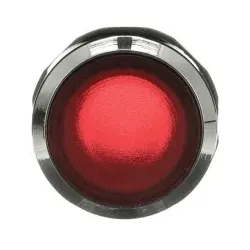 ABB MP1-31R Leuchtdrucktaster, rot, flach-tastend, Frontring, Metall verchromt beleuchtbar, transparent 1SFA611100R3101