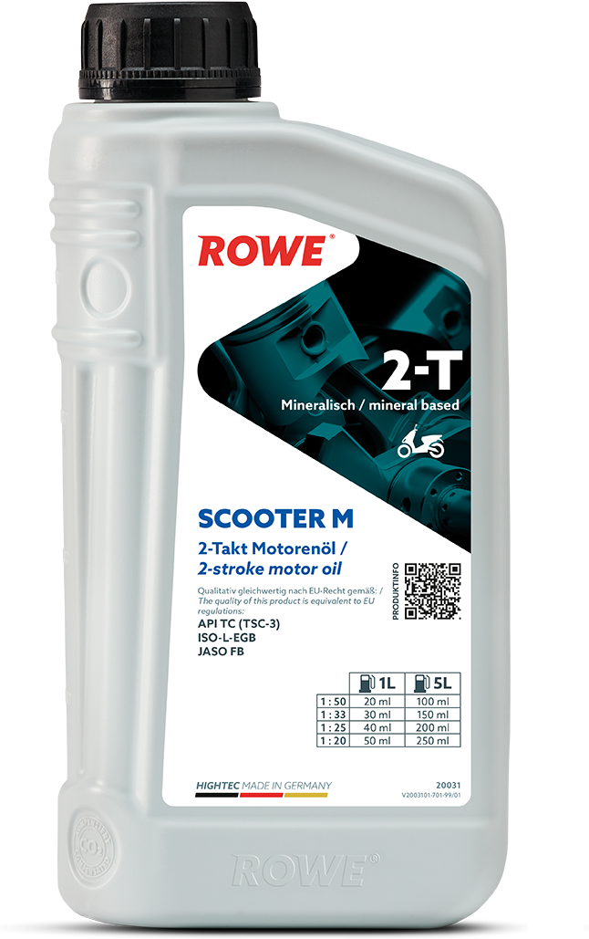Rowe 2-Takt Motoröl Hightec 2-T Scooter M [1 L] 20031-0010-99 1l